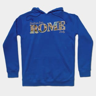 Greetings from Rome in Italy vintage style retro souvenir Hoodie